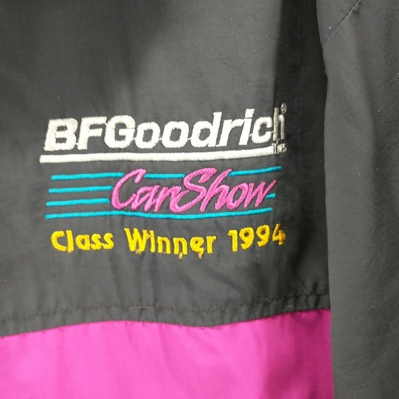 Made In The USA Men's Super Chevy Show Jacket Gray XL BFGoodrich Vintage 1994 - Picture 4 of 15